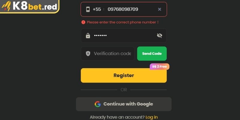 Đăng Ký K8bet - Tạo Tài Khoản Nhanh, Nhận Ưu Đãi Cực Khủng 2 Truy cập vào trang chủ