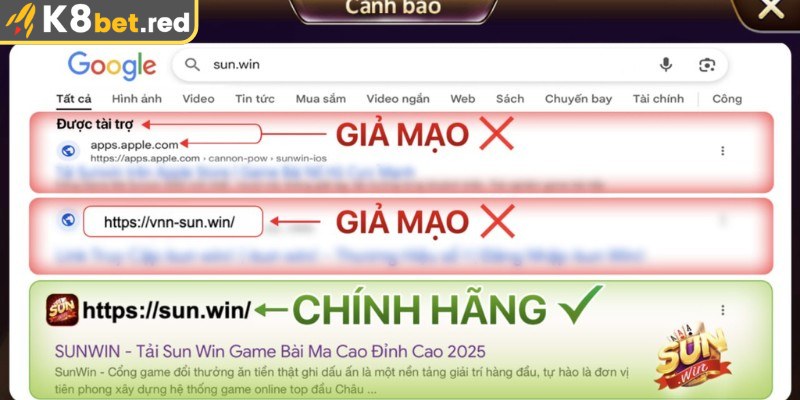 Cách phòng tránh Fanpage Sunwin giả mạo